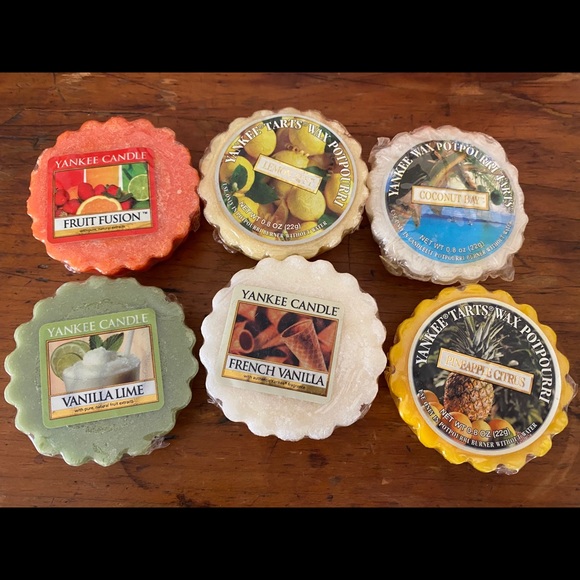 6 assorted Yankee Candle tarts
